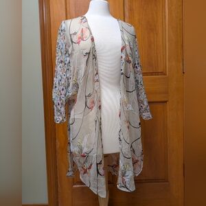 NWT Steve Madden Floral Kimono Duster OS
